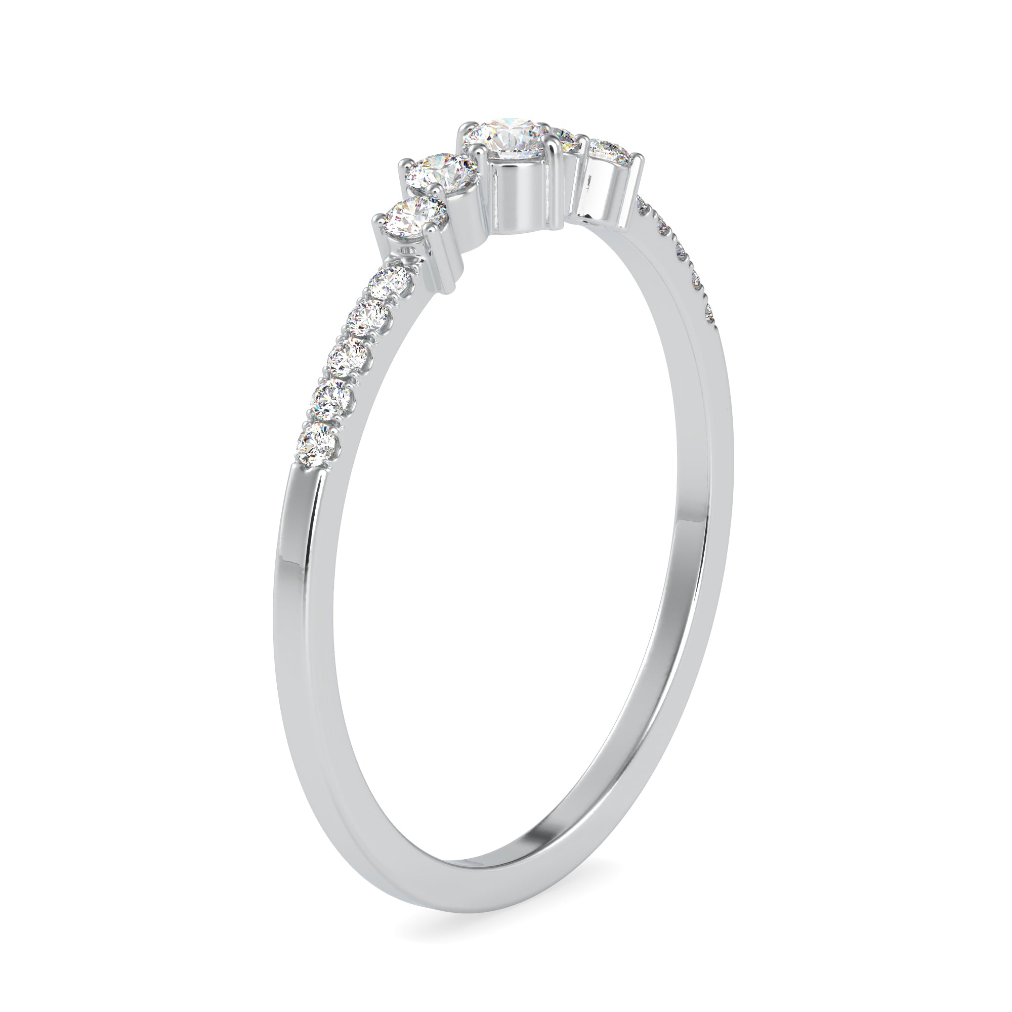 Designer Platinum Diamond Engagement Ring JL PT 0604
