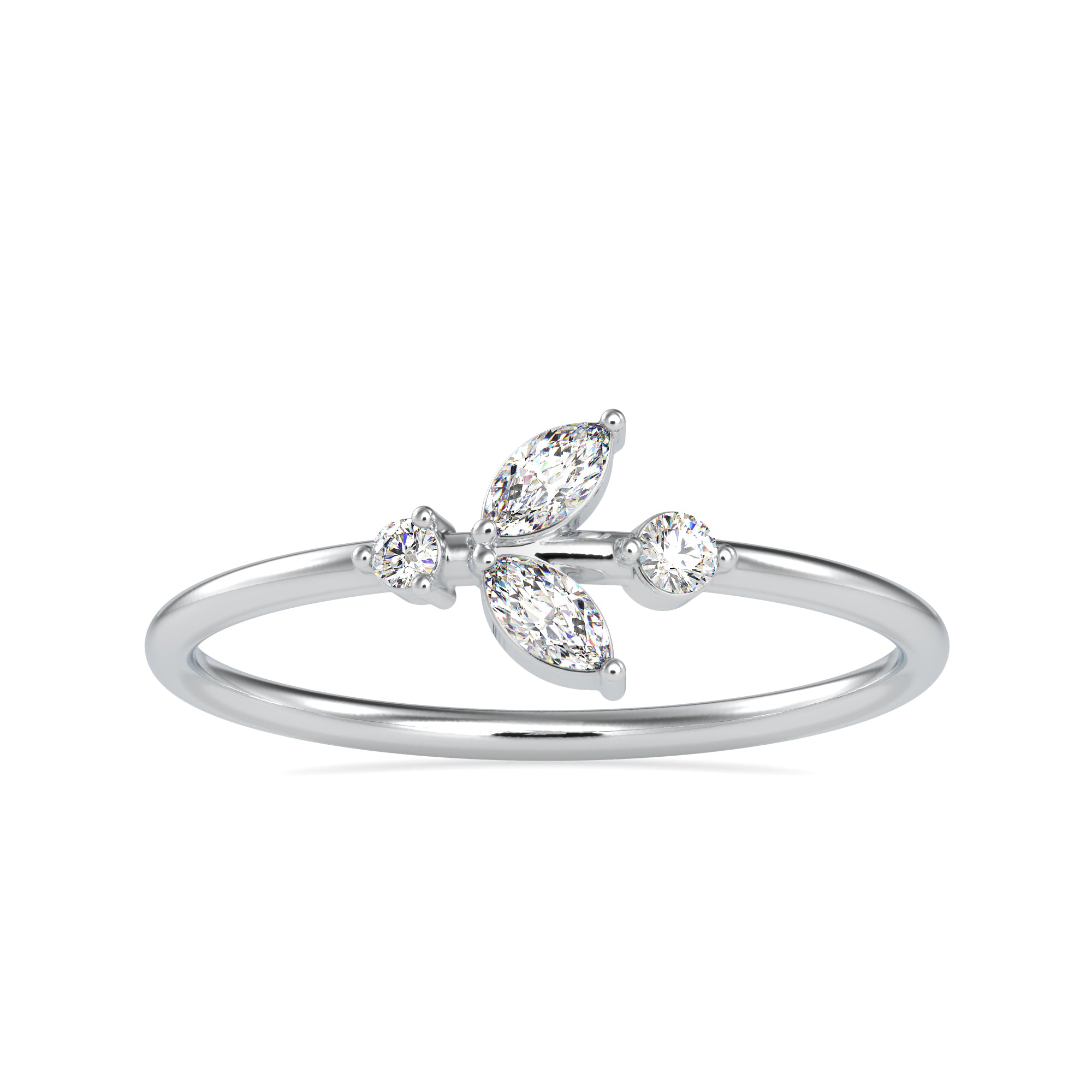 Platinum Marquise Diamond Engagement Ring JL PT 0608   Jewelove.US