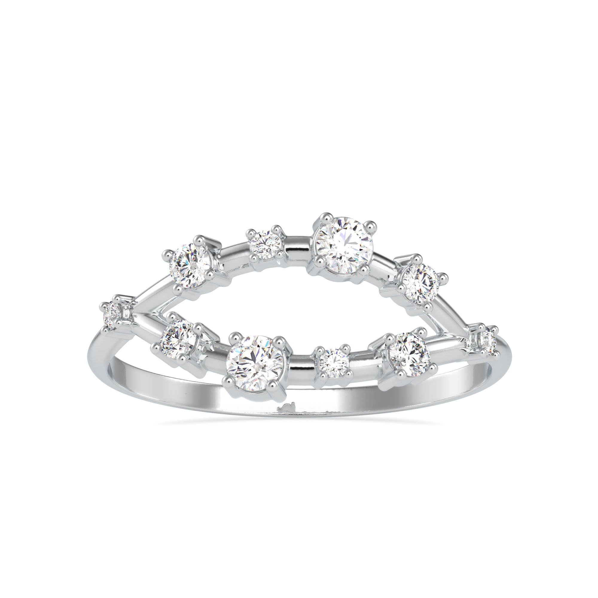 Designer Platinum Diamond Engagement Ring JL PT 0609
