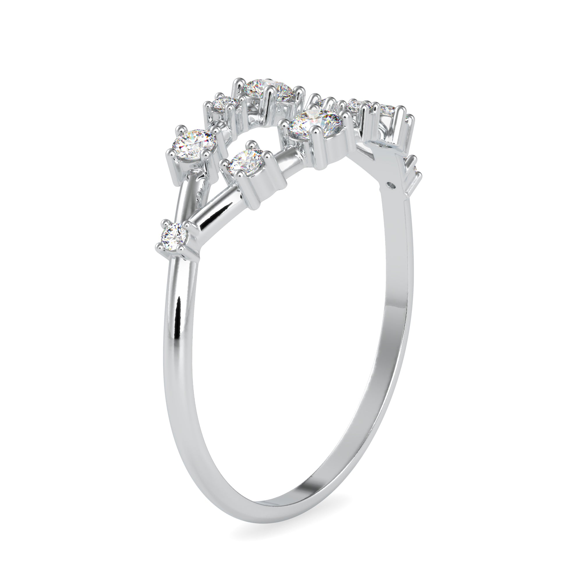 Designer Platinum Diamond Engagement Ring JL PT 0609