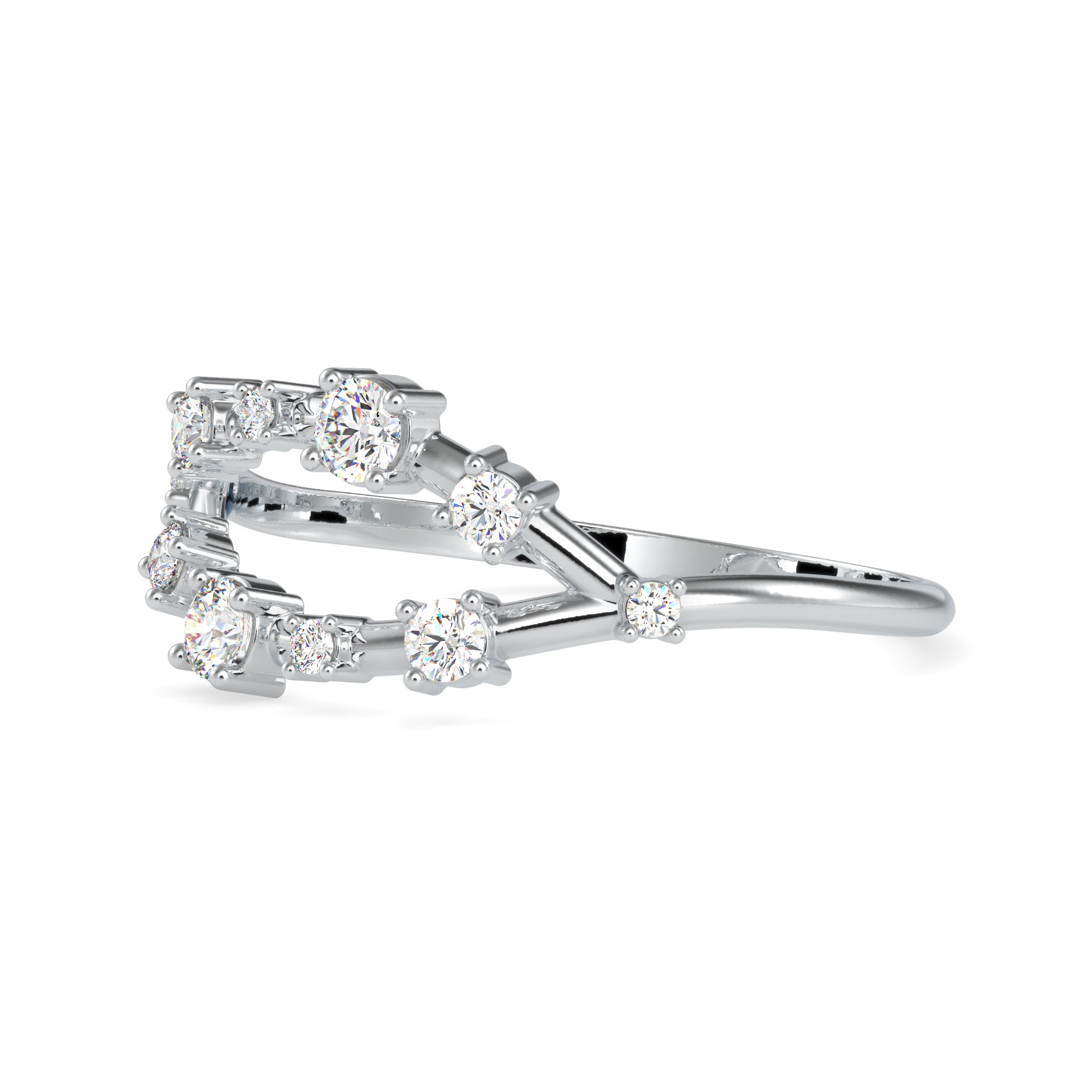 Designer Platinum Diamond Engagement Ring JL PT 0609