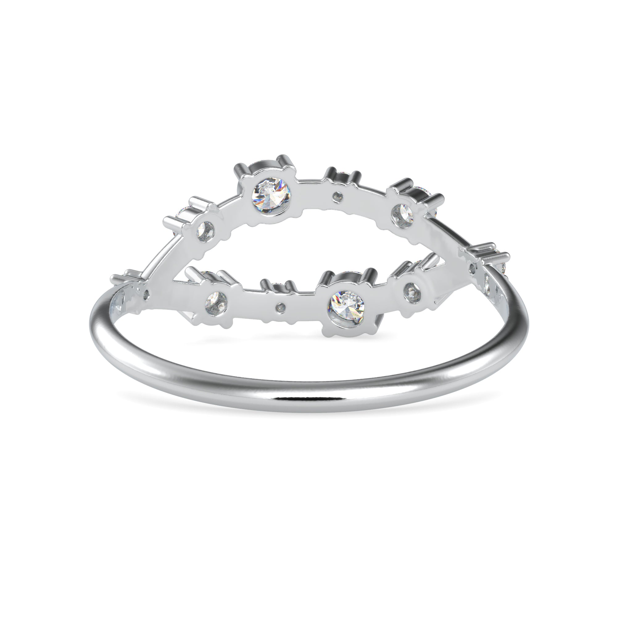 Designer Platinum Diamond Engagement Ring JL PT 0609