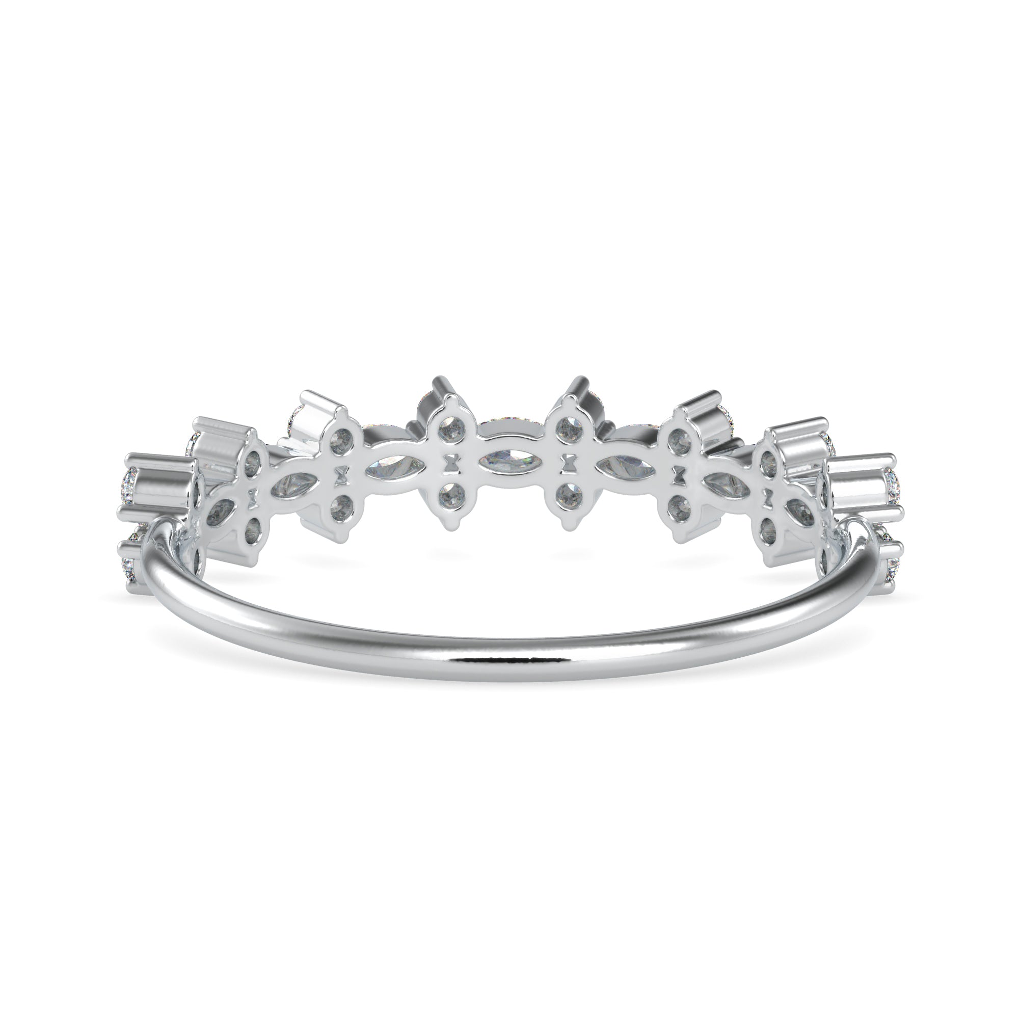 Designer Platinum Marquise Diamond Ring for Women JL PT 0612