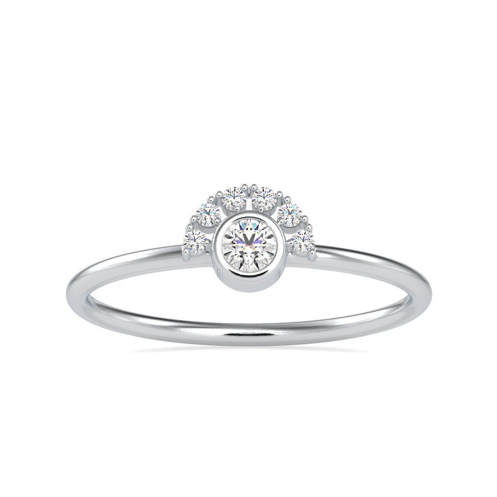10 Pointer Platinum Diamond Engagement Ring JL PT 0613   Jewelove.US