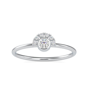 10 Pointer Platinum Diamond Engagement Ring JL PT 0613