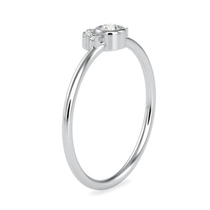 10 Pointer Platinum Diamond Engagement Ring JL PT 0613