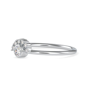 10 Pointer Platinum Diamond Engagement Ring JL PT 0613