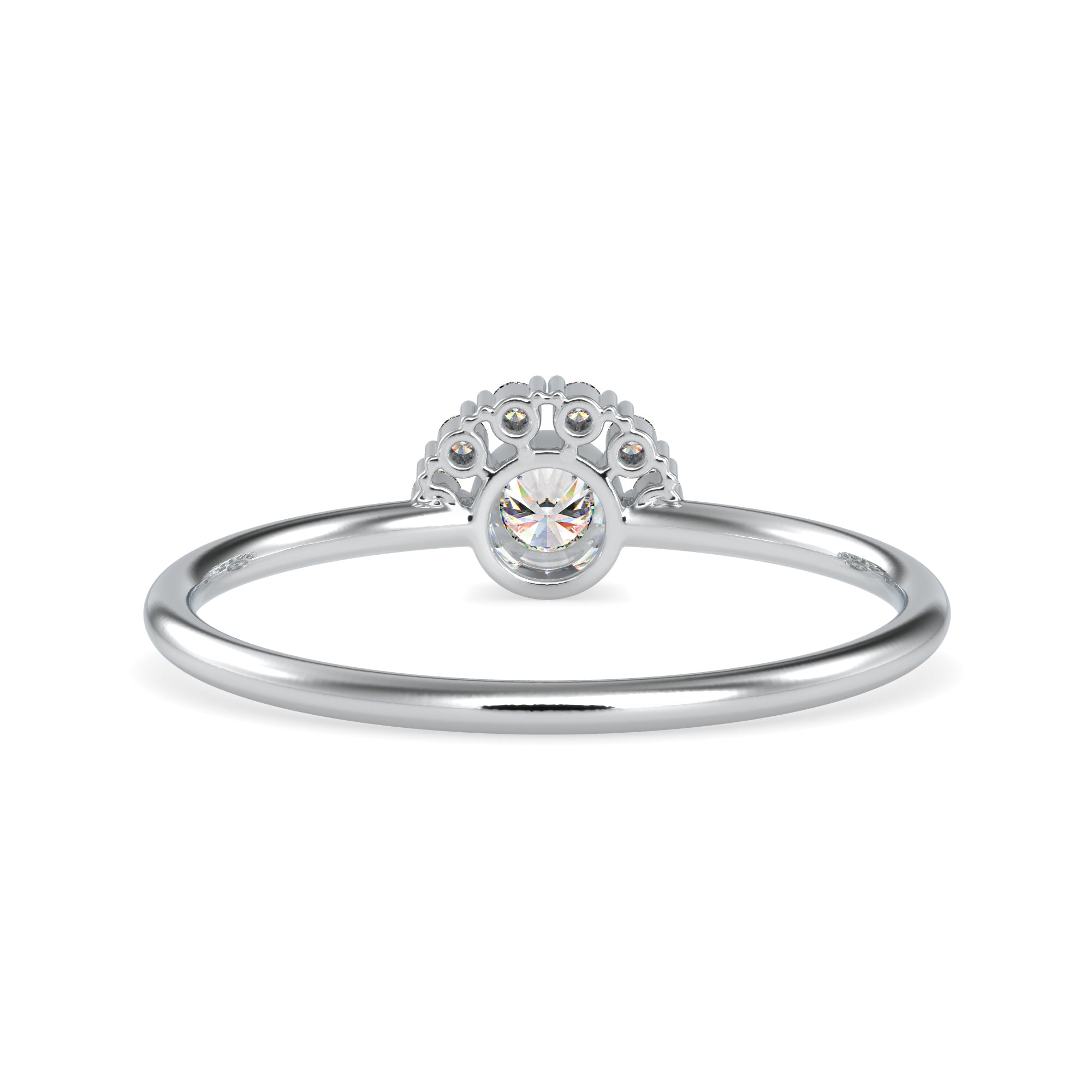 10 Pointer Platinum Diamond Engagement Ring JL PT 0613