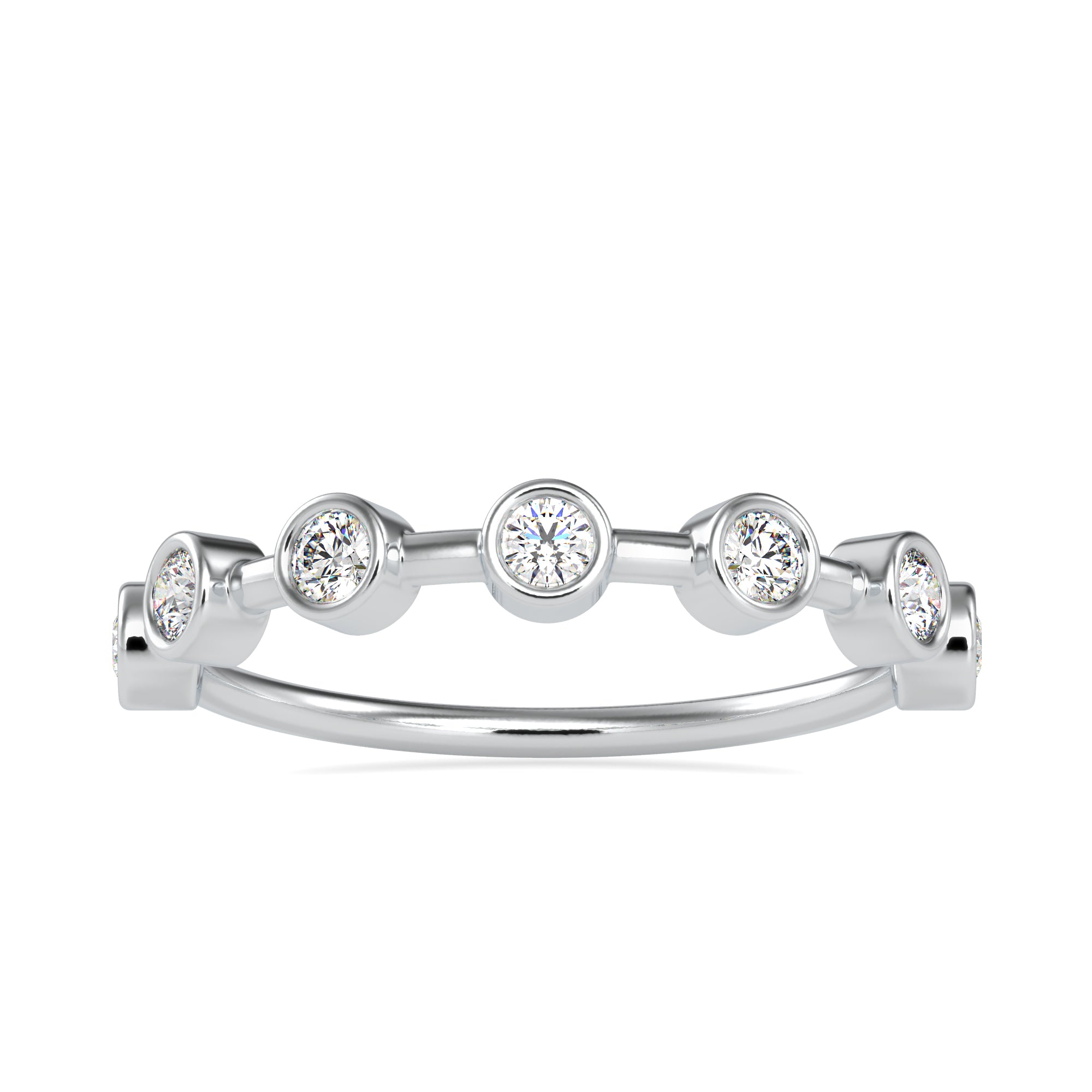 4-Pointer Platinum Diamond Engagement Ring JL PT 0620   Jewelove.US