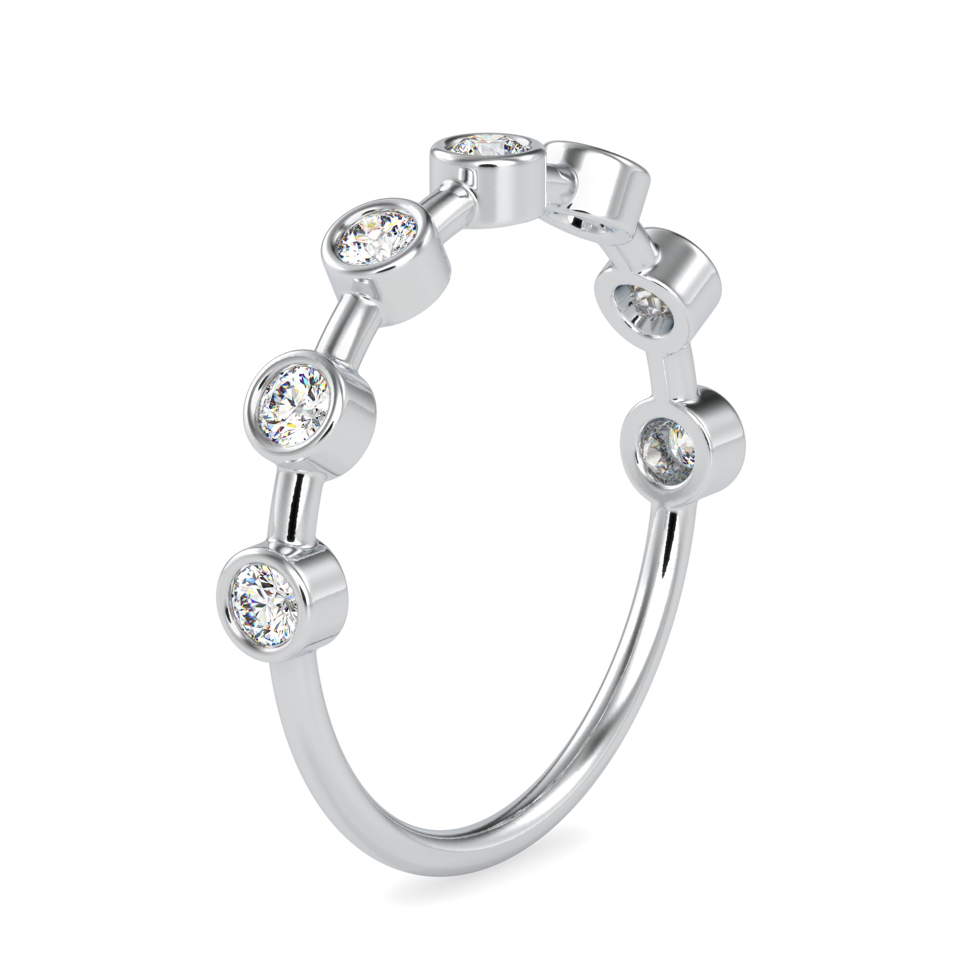 4-Pointer Platinum Diamond Engagement Ring JL PT 0620   Jewelove.US