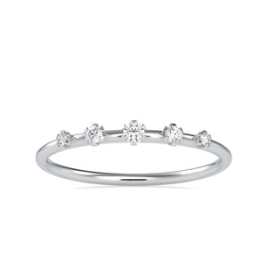 5 Diamond Platinum Engagement Ring JL PT 0622