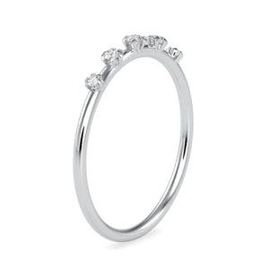 5 Diamond Platinum Engagement Ring JL PT 0622
