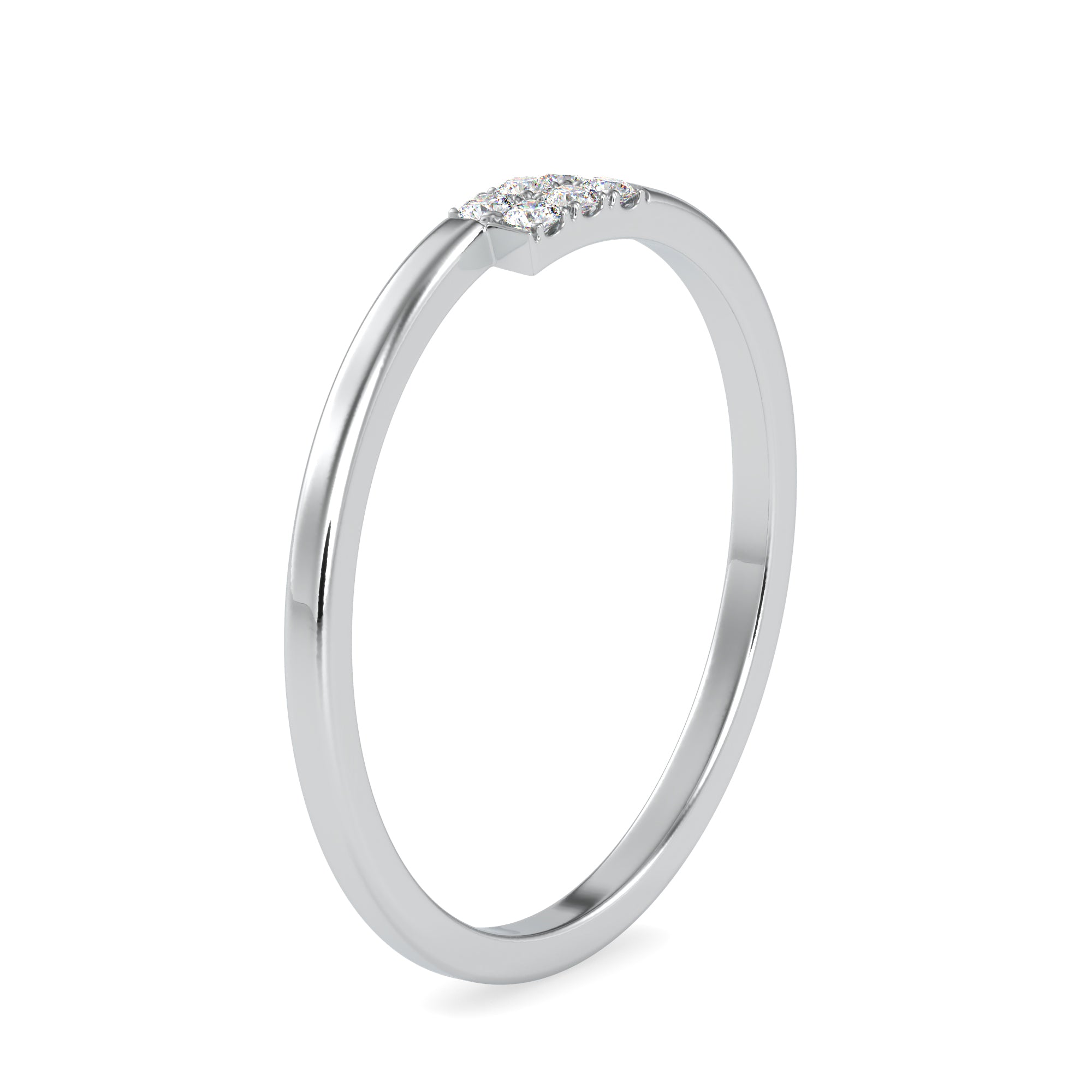 Platinum Diamond Engagement Ring JL PT 0623