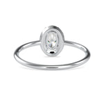 Load image into Gallery viewer, 30-Pointer Oval Cut Solitaire Platinum Halo Diamond Ring JL PT 0626   Jewelove.US
