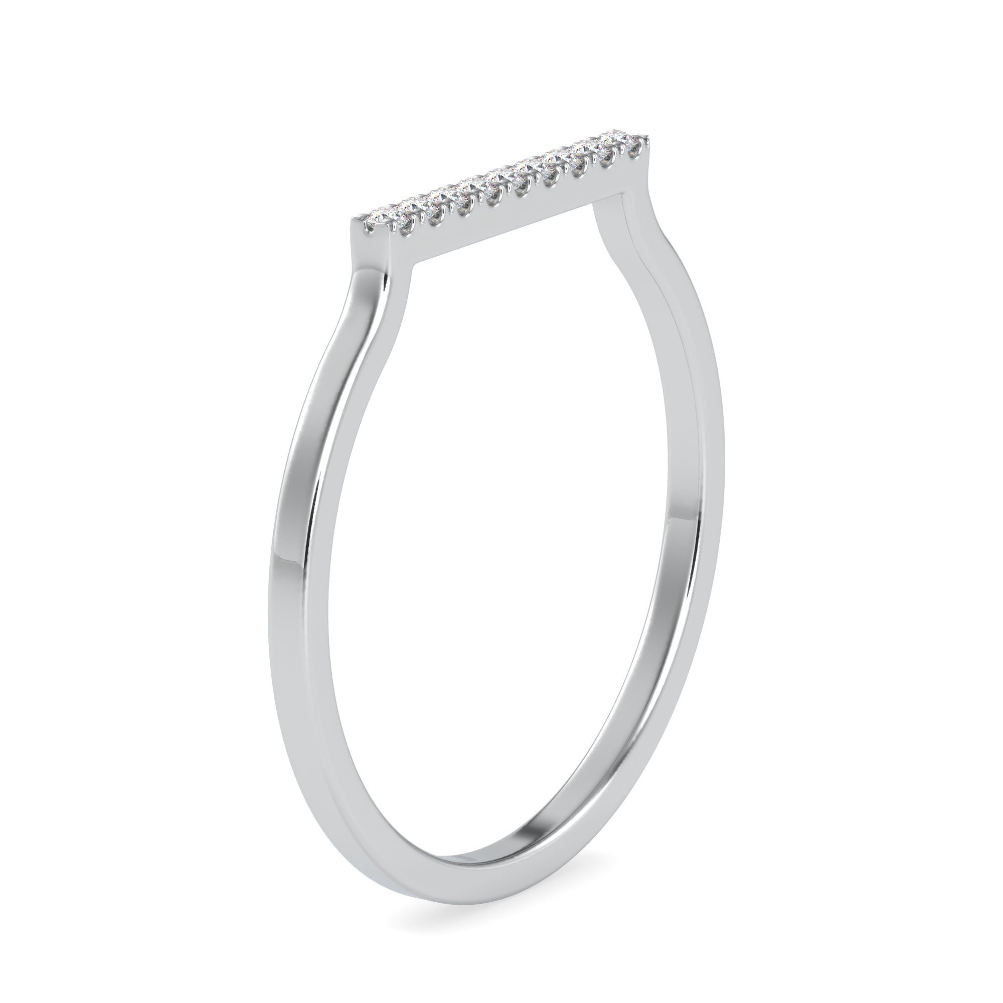 Platinum Diamond Engagement Ring JL PT 0629