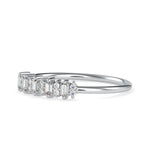 Load image into Gallery viewer, Designer Baguette Platinum Diamond Engagement Ring JL PT 0630
