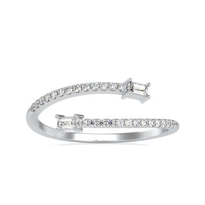 Designer Baguette Platinum Diamond Engagement Ring JL PT 0632   Jewelove.US