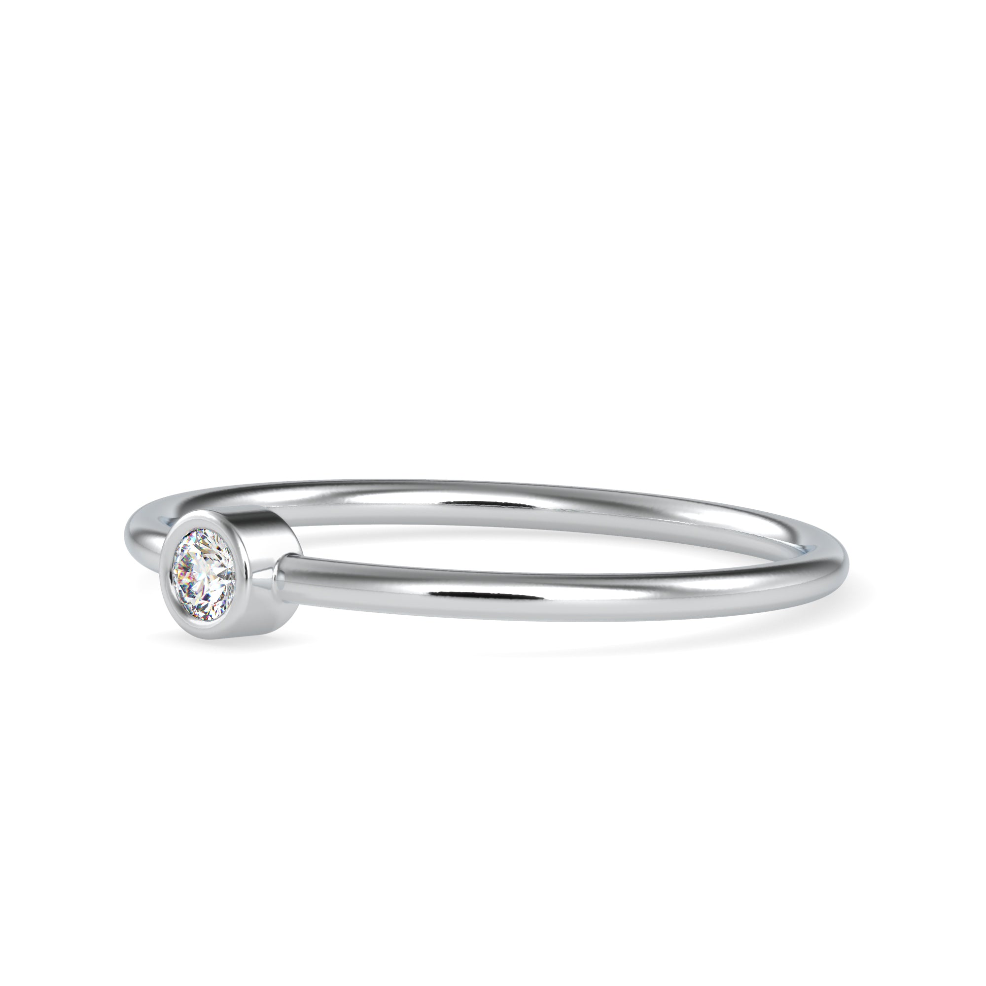 Platinum Diamond Engagement Ring JL PT 0634