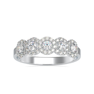 Designer Platinum Diamond Engagement Ring JL PT 0637