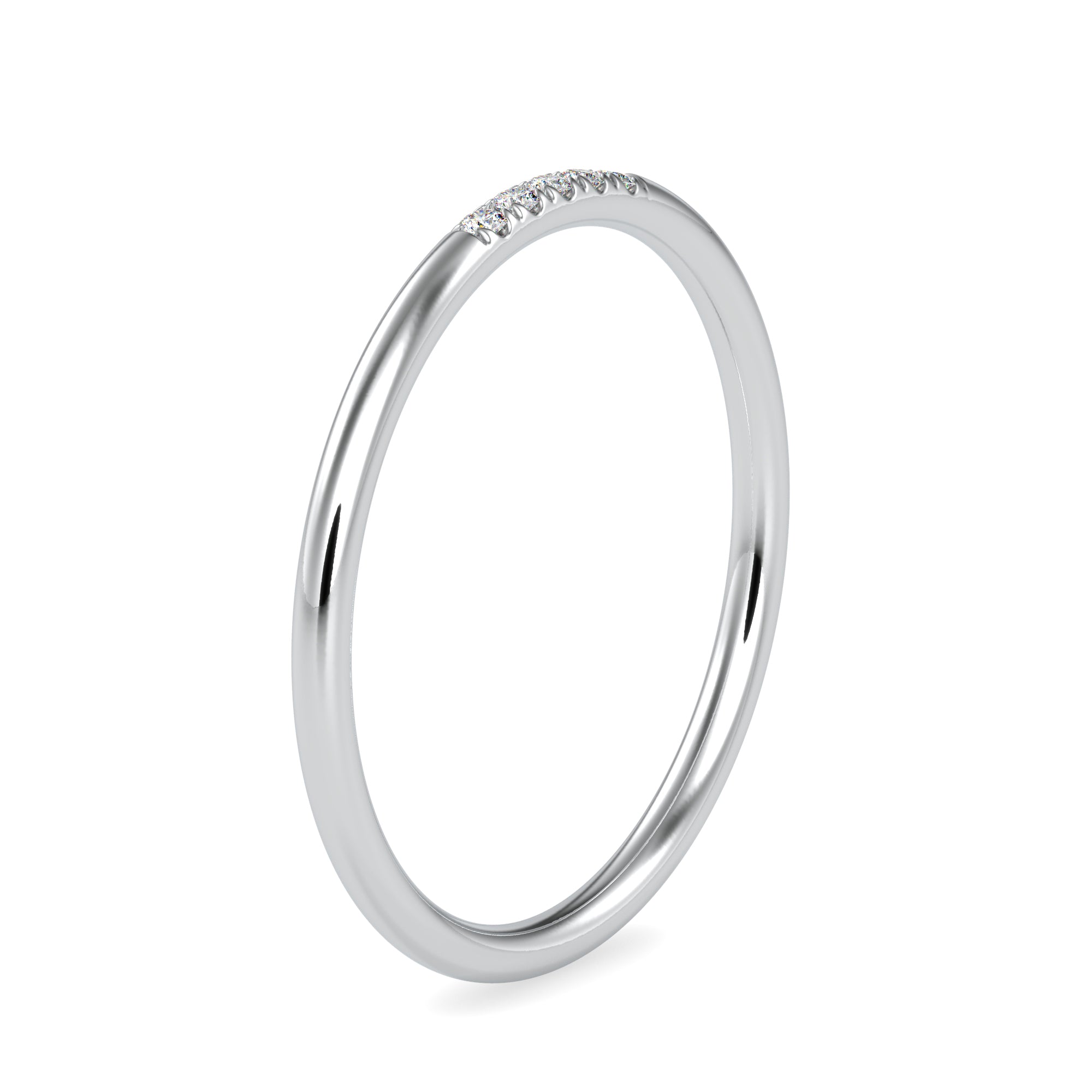5 Diamond Platinum Ring for Women JL PT 0640