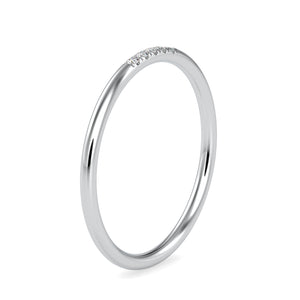 5 Diamond Platinum Ring for Women JL PT 0640
