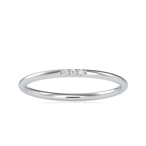 3 Diamond Platinum Ring for Women JL PT 0641   Jewelove.US