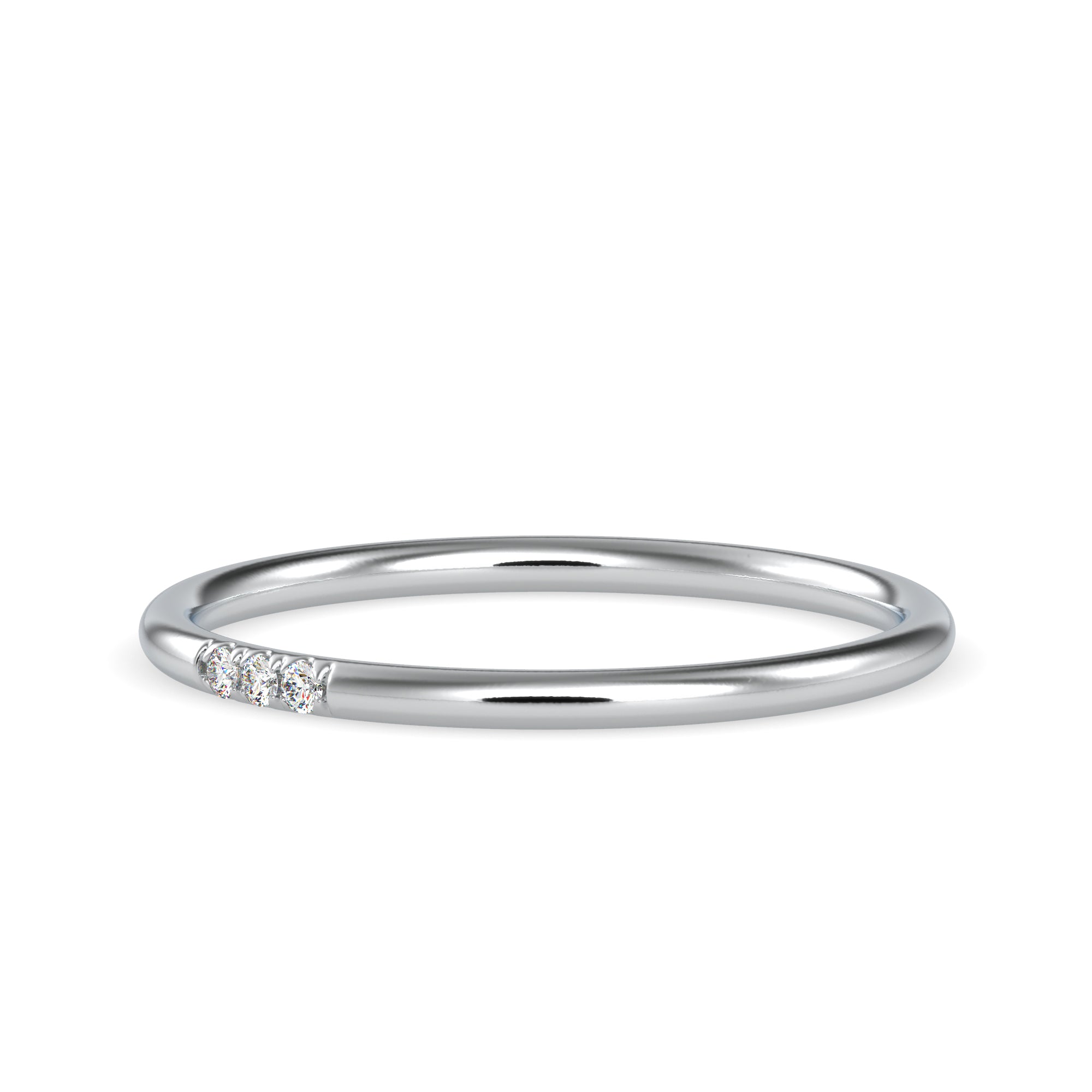 3 Diamond Platinum Ring for Women JL PT 0641   Jewelove.US