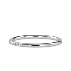 3 Diamond Platinum Ring for Women JL PT 0641