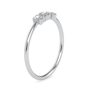 3 Oval Cut Diamond Platinum Engagement Ring JL PT 0646   Jewelove.US