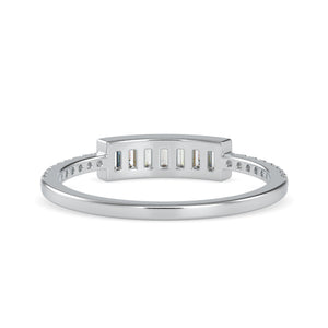 Designer Baguette Diamond Platinum Engagement Ring JL PT 0647   Jewelove.US