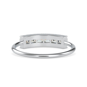 Designer Baguette Platinum Diamond Engagement Ring JL PT 0648   Jewelove.US