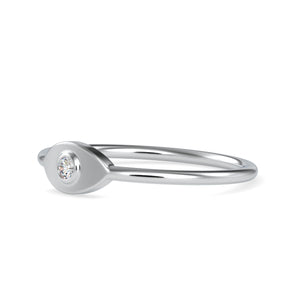 Single Diamond Platinum Ring for Women JL PT 0649   Jewelove.US