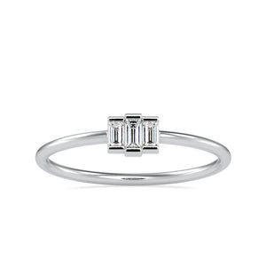 Platinum Baguette Diamond Engagement Ring JL PT 0652   Jewelove.US