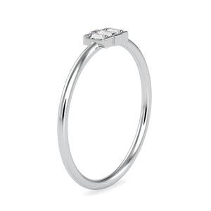 Platinum Baguette Diamond Engagement Ring JL PT 0652   Jewelove.US