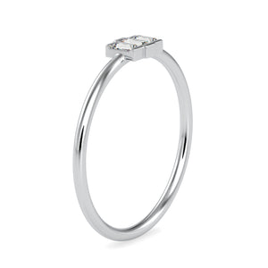 Platinum Baguette Diamond Engagement Ring JL PT 0652   Jewelove.US