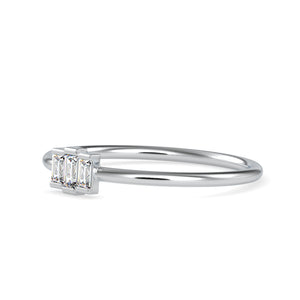 Platinum Baguette Diamond Engagement Ring JL PT 0652   Jewelove.US