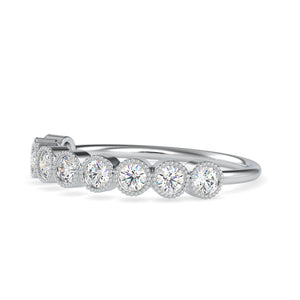 5-Pointer Platinum Diamond Engagement Ring for Women JL PT 0653