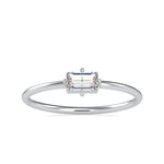 Load image into Gallery viewer, 0.20cts. Baguette Diamond Platinum Solitaire Engagement Ring JL PT 0656   Jewelove.US
