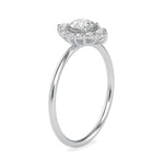 Load image into Gallery viewer, 0.50cts. Solitaire Platinum Diamond Halo Engagement Ring JL PT 0662   Jewelove.US
