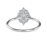 Load image into Gallery viewer, 0.50cts. Solitaire Platinum Diamond Halo Engagement Ring JL PT 0662   Jewelove.US
