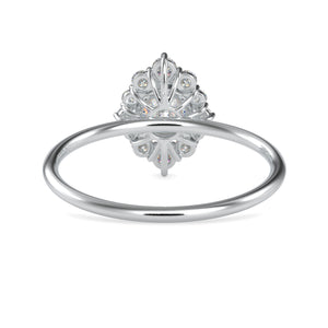 0.50cts. Solitaire Platinum Diamond Halo Engagement Ring JL PT 0662   Jewelove.US