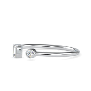 Platinum Baguette Diamond Engagement Ring JL PT 0664   Jewelove.US