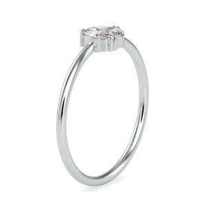 3 Marquise Cut Diamond Platinum Engagement Ring JL PT 0668