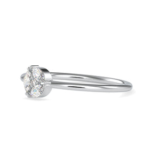 3 Marquise Cut Diamond Platinum Engagement Ring JL PT 0668