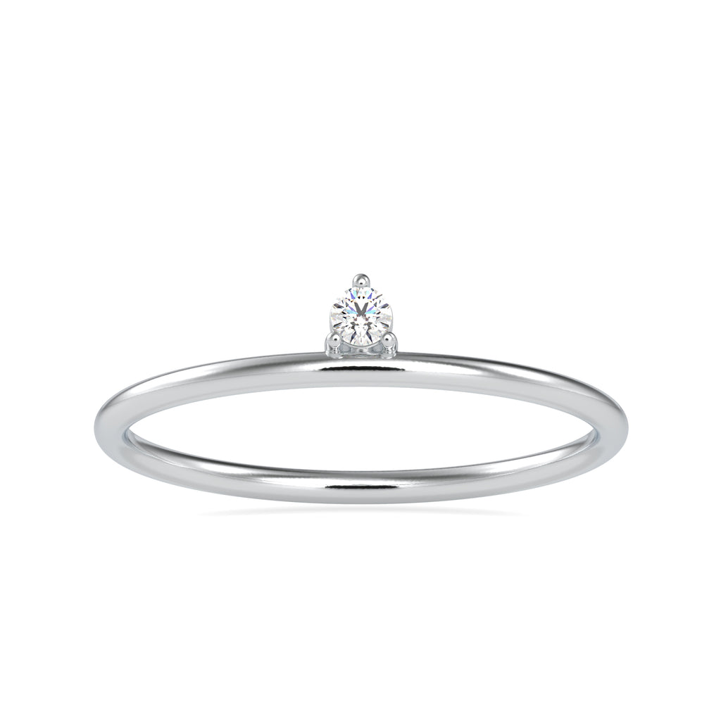Single Diamond Platinum Engagement Ring JL PT 0669   Jewelove.US