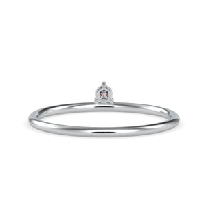 Single Diamond Platinum Engagement Ring JL PT 0669