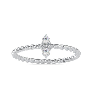 2 Diamond Platinum Engagement Ring JL PT 0670   Jewelove.US