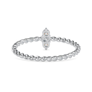 2 Diamond Platinum Engagement Ring JL PT 0670   Jewelove.US