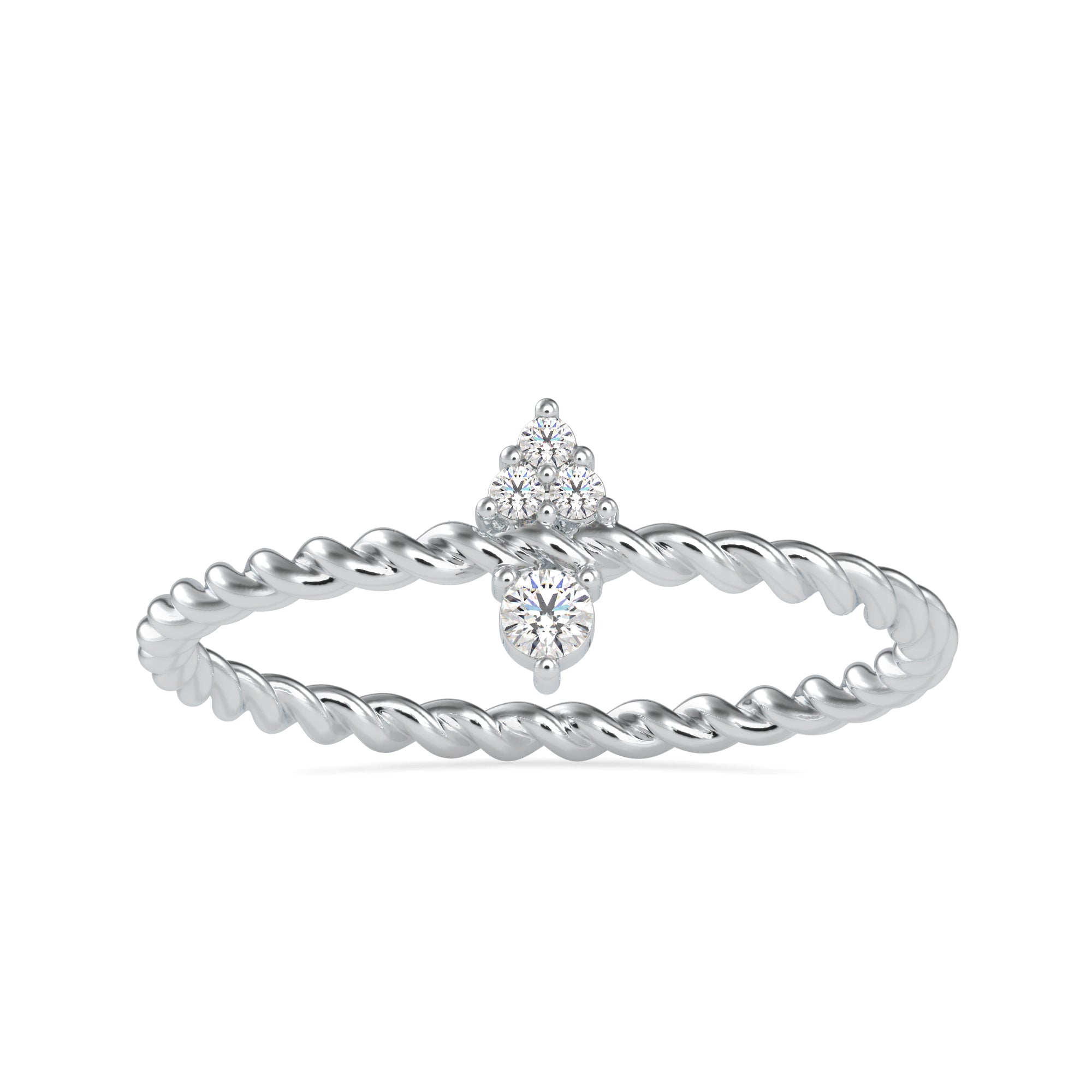 Platinum Diamond Engagement Ring JL PT 0671