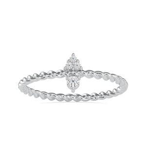 Platinum Diamond Engagement Ring JL PT 0671